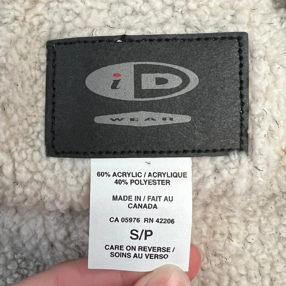 Vintage Denim Bomber Varsity Trucker Sherpa Lined Oversized Jean Jacket Coat - Picture 4 of 7